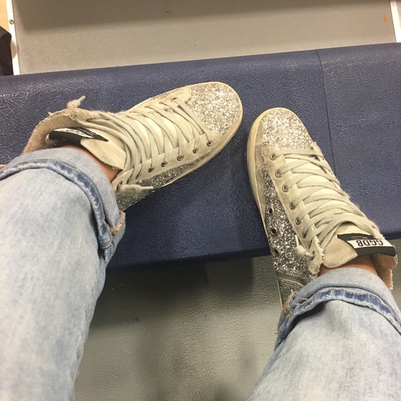 Golden Goose Shoes - Golden Goose Deluxe Brand Women's Metallic Hi-Tops